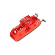 Master Lock Master Lock Miniature Circuit Breaker Lockout, Wide Toggles, Red Tab S2391
